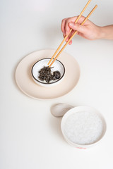 Chinese Chaoshan Breakfast White Congee Side Dish