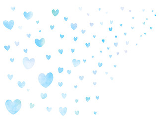 ハート　水彩　テクスチャ　背景