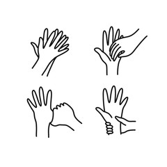 hand washing doodle icon, vector illustration