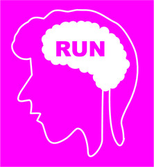 Big Data and Brain graphic design vector art