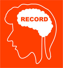 Big Data and Brain graphic design vector art