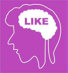 Big Data and Brain graphic design vector art