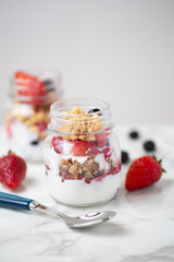 Yogurt Parfait -with strawberry