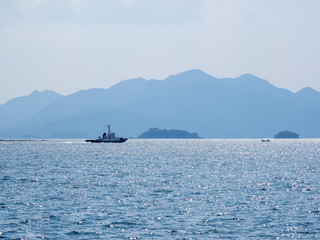 広島湾　瀬戸内海の島々　広島市南区元宇品