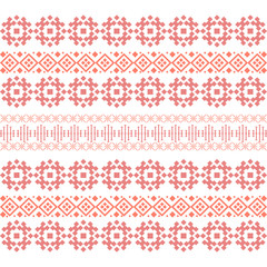 Seamless and cute embroidered design pattern for bedroom decor.
