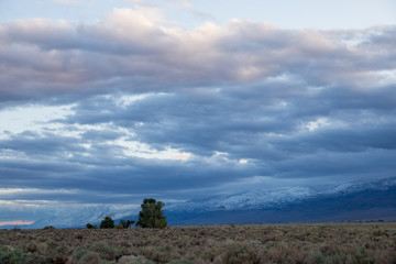 clouds over the mountains