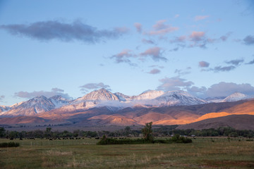 sunrise over the Eastern Sierras