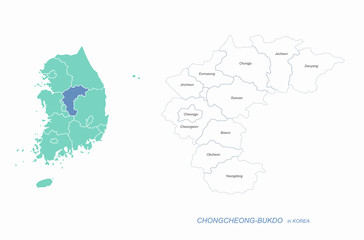 korea provinces map. vector map of korea province.
gyeonggi-do, chongcheong-do, gangsang-do, jeolla-do, jeju island map.