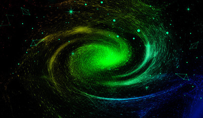 abstract green background with space