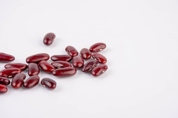 Red bean isolated on white background
