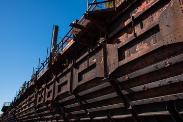 Fototapeta premium Abandoned steel factory