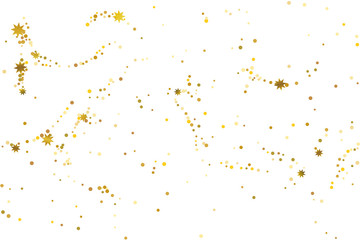 Golden glitter confetti.