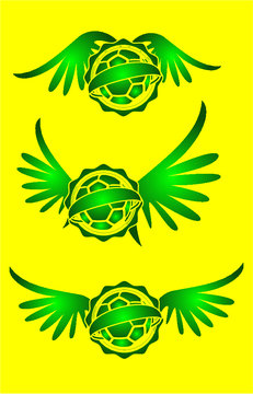 Brazilian soccer ball graphic design vector art