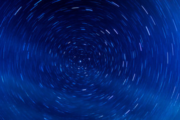 star tunnel with a polar star in the center