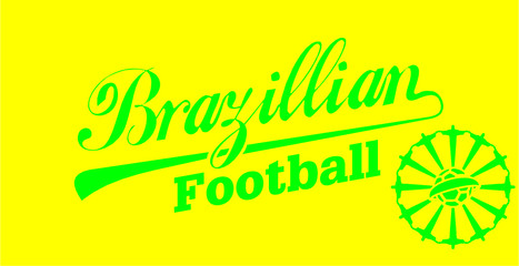 Brazil soccer and dance embroidery graphic design vector art