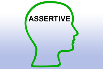 ASSERTIVE - personality concept