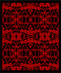 Geometric pattern Print Embroidery graphic design vector art