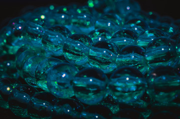 
faceted beads in different colors with different colors
