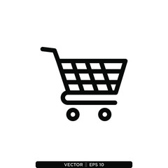 Trolley Icon Vector Illustration Logo Template
