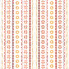 Beautiful seamless embroidery design for greeting card.