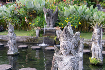 Obraz premium Visiting Hindu Temple in Eastern Bali, Indonesia