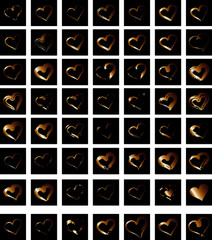 heart love embroidery graphic design vector art