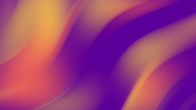 Watercolor abstract texture art. Vivid color abstract. Technology animated. Smooth seamless animation with gradient color. Yellow-violet waves. Fashionable new current graphics. 3d render