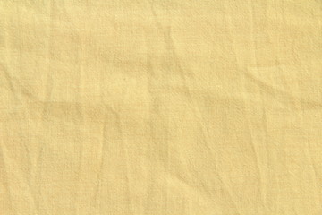 Yellow linen fabric cotton for wallpaper design. Weave cotton background texture.