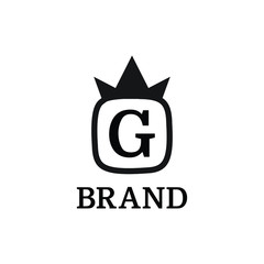 Fototapeta na wymiar Simple initial letter logo template for brand name or business name