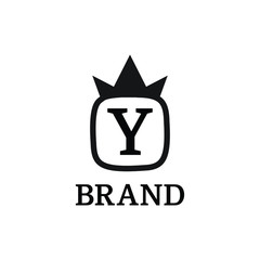 Simple initial letter logo template for brand name or business name