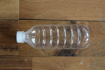 Plastic bottles in the paper box