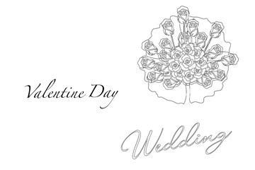 wedding invitation card with wedding rings