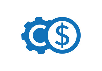 Cost reduction icon, tax reduce icon vector.