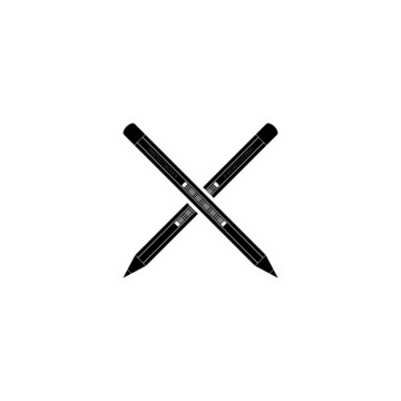 recommend clip art: Pencil icon isolated on white background