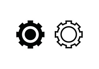 Gear icon vector. Cog sign. Settings