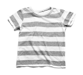 Stylish t-shirt on white background