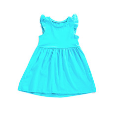 Stylish dress on white background