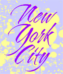 Obraz premium New york city embroidery graphic design vector art