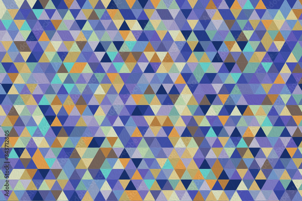 Aufkleber abstract multicolored geometric pattern. different geometric figures background. flat minimal style.
