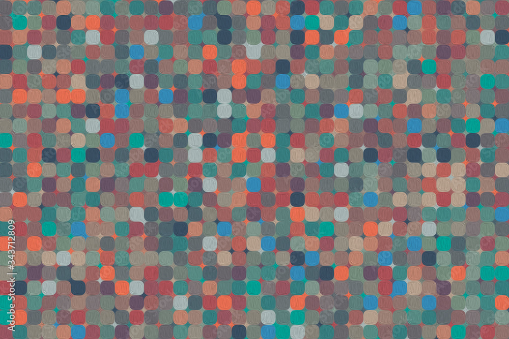 Poster abstract multicolored geometric pattern. different geometric figures background. flat minimal style.