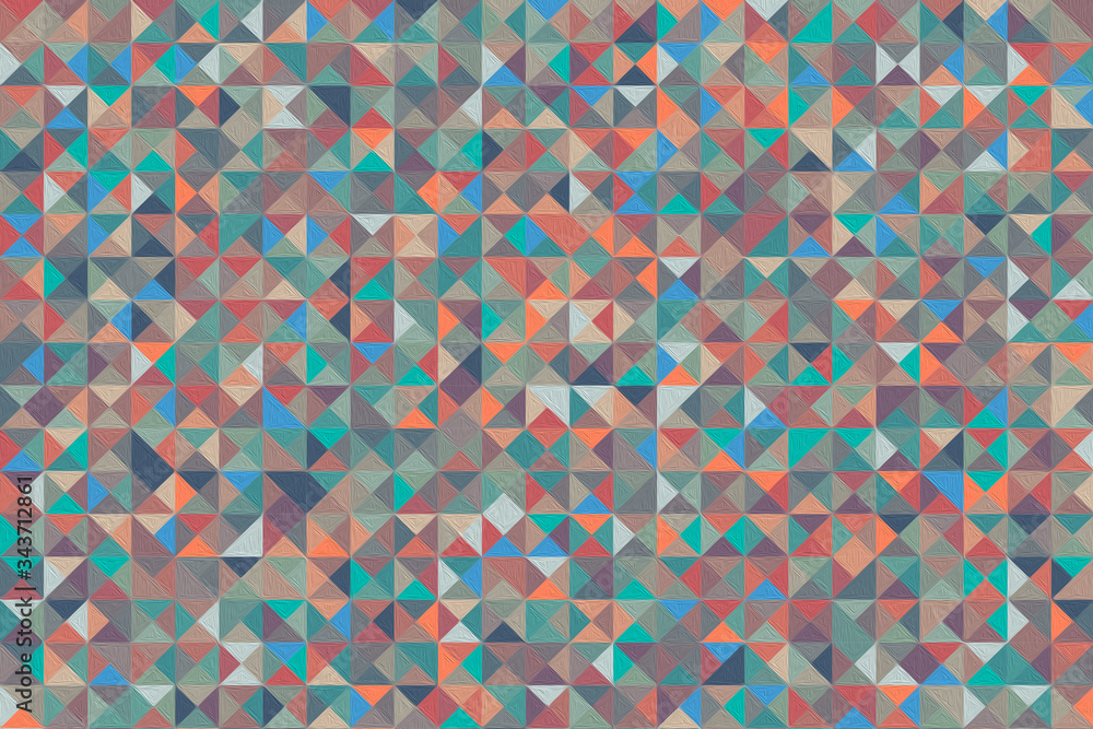 Poster abstract multicolored geometric pattern. different geometric figures background. flat minimal style.