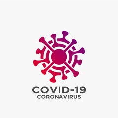 Corona virus logo design