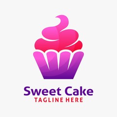 Sweet cake logo design