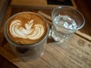 coffee cup latte art