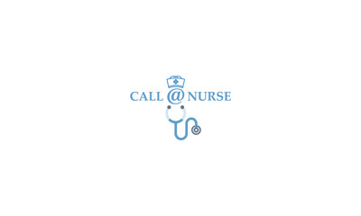 Alphabetic nurse service logo design