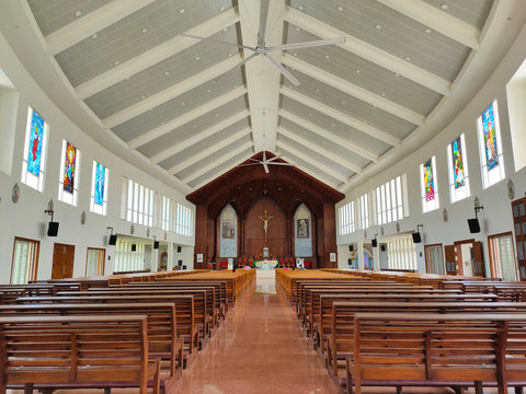 Inside view of beautiful chruch.