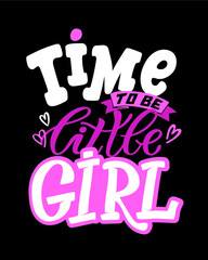 Sweet little girl - cute hand drawn doodle lettering design for banner, poster, t-shirt.