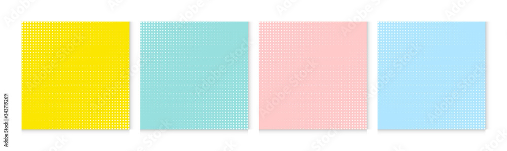 Poster background pattern halftone dot abstract colorful pastel colors. summer background design.