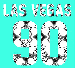 Las Vegas College graphic design vector art