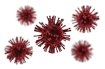 covid-19 corona virus (3D illustration)